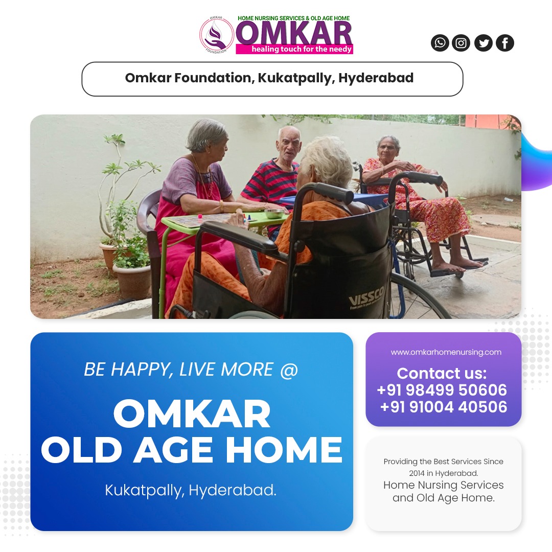 Be Happy, Live More at Omkar Old Age Home in Kukatpally, Hyderabad.

#omkaroldagehome #omkarfoundation #omkarhomenursingservices
#homenursing #homenursingcare #oldagehome #caretaker #caregiver #retirementhome #nursinghome #postsurgerycare #kukatpally #Hyderabad