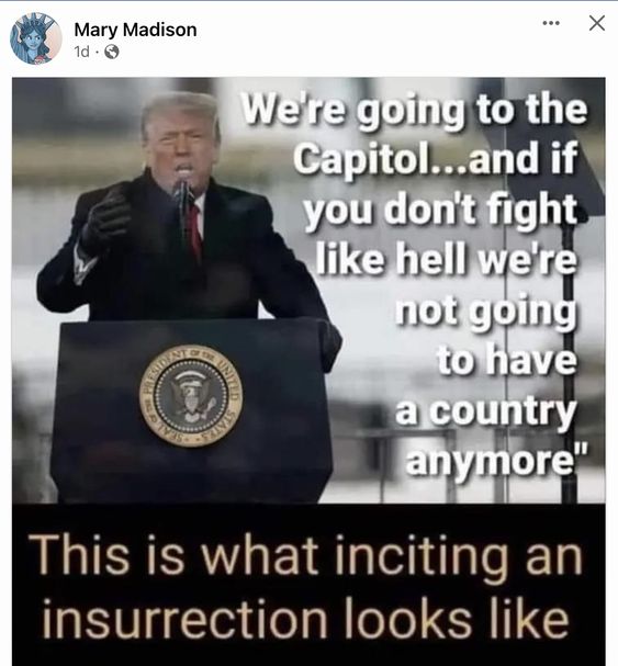 A quick reminder for anyone who just woke from a coma or was taken captive by aliens...this is what insurrection looks like. He didn't have to be there any more than Charles Manson was for the infamous Tate Murders and he was charged as the ringleader. Charge 45 & lock him up. ⚖️