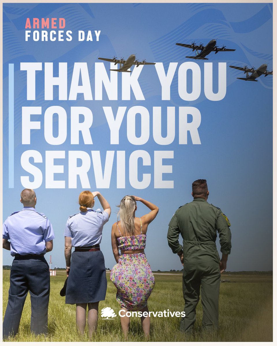 Today on Armed Forces Day, the nation unites to say thank you to the men and women who dedicate themselves each and every day to the protection of the United Kingdom 🇬🇧 #ArmedForcesDay