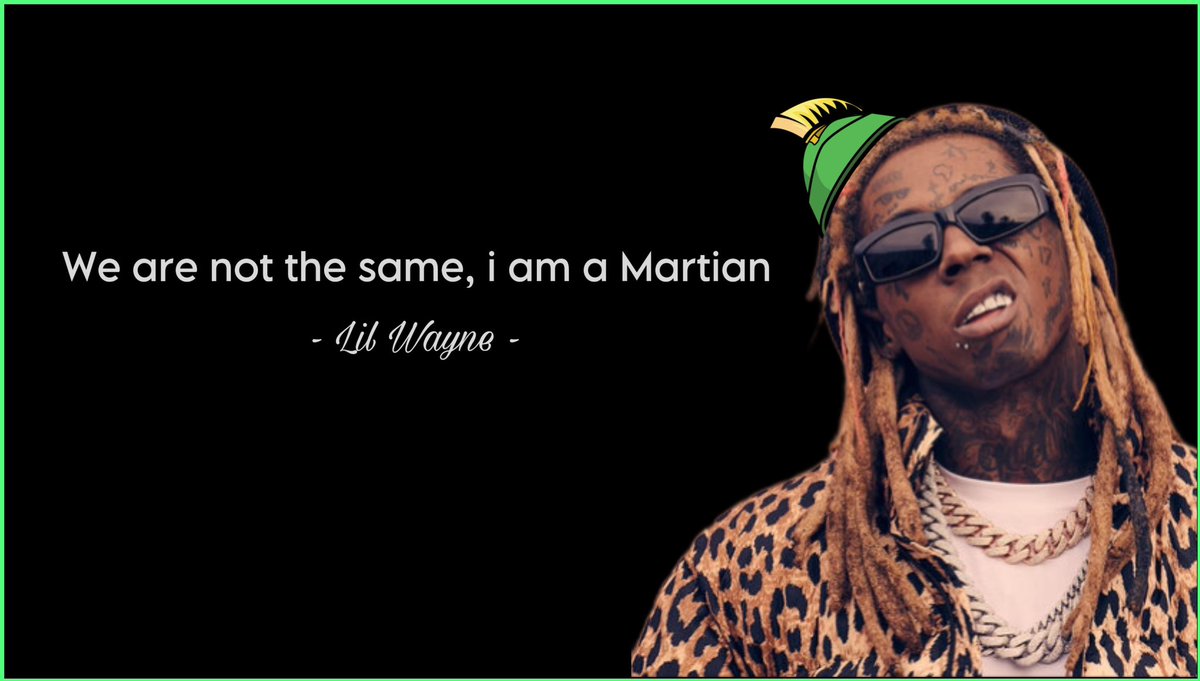 Hey! Me too! 👽🛸 

#MARVIN

<a href="/LilTunechi/">Lil Wayne WEEZY F</a>