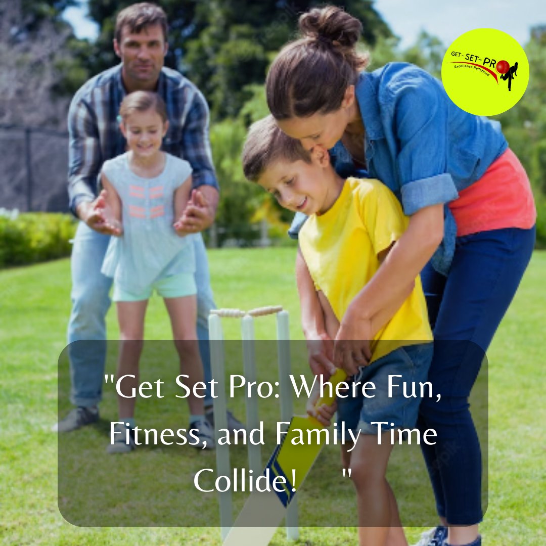 'Get Set Pro: Where Fun, Fitness, and Family Time Collide! 🤝👨‍👦🏏'
 #GetSetPro #SportsForKids #AthleticDevelopment #FamilyBonding #SportsTraining #RainyDayActivities #IndoorSports #QuickDecisionMaking #MuscleMemory #Biomechanics #CricketSuperstars #PlayFair #LevelPlayingField