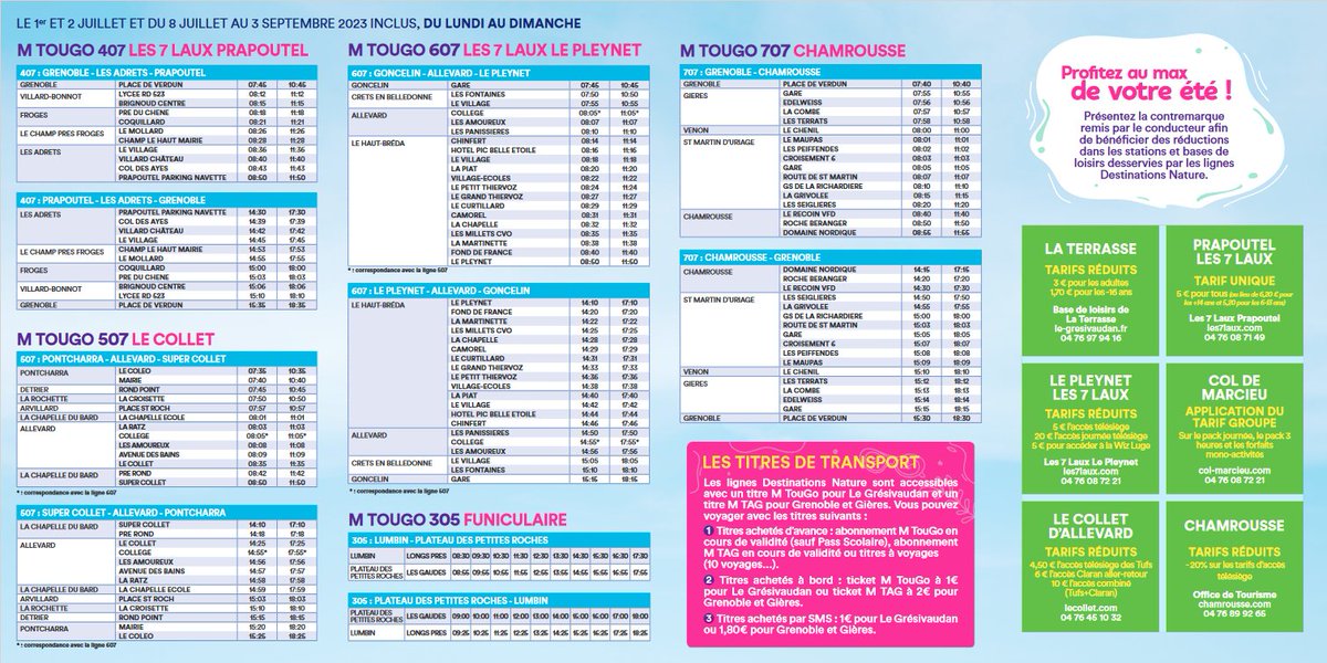 assoARDSL's tweet photo. @ValleeChamonix @Chamonix_France @Fournier_Cham Les lignes nature #Tougo dans le @Gresivaudan fonctionnent tous les jours du 8 juillet au 3 septembre ainsi que les 1er et 2 juillet.
Desserte des gares @SNCFTERAURA de #Brignoud, #Goncelin et #Gières et des stations @Les_7_Laux @Collet_Allevard et @Chamrousse1700 https://t.co/ZNDNvtxxNv