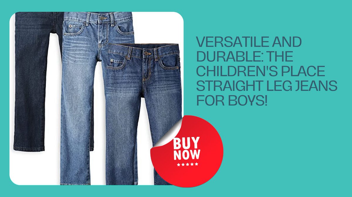 Get Your Little Guy Dressed for Anything with The Children's Place Straight Leg Jeans!

Buy Now : amzn.to/42H1q6w

#TheChildrensPlace #boysjeans #basicjeans #straightlegjeans
