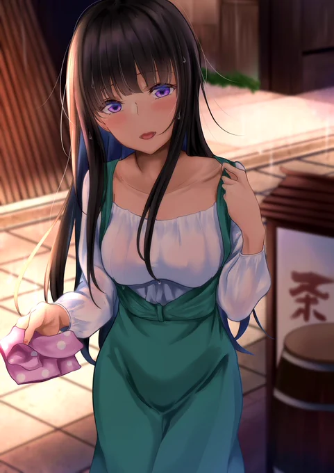 びしょ濡れになっちったね…