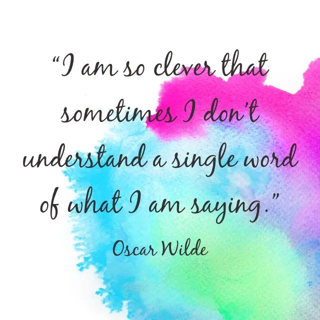 fayaz_king's tweet photo. Stepping into the paradoxical wit of Oscar Wilde: “I am so clever that sometimes I don’t understand a single word of what I am saying.” Have you ever felt that your thoughts are racing ahead of your words? 🤔#WildeWisdom #ThoughtfulThursday https://t.co/QZmFGYRkKR