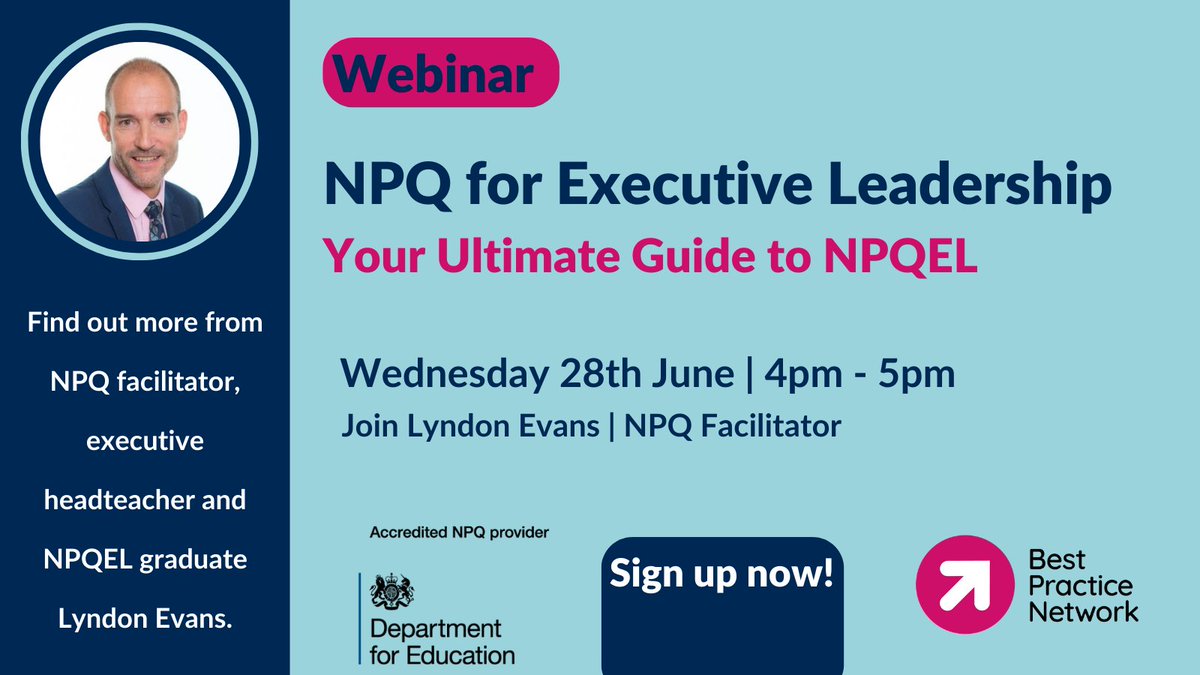 🎯NPQEL Focus Week🎯

Are you an aspiring or current executive leader? Register for our upcoming NPQEL webinar, where you can hear from NPQ facilitators and graduates.  

Everyone who registers below will receive a recording of the webinar and slides. 

ow.ly/Napo50OVxqP