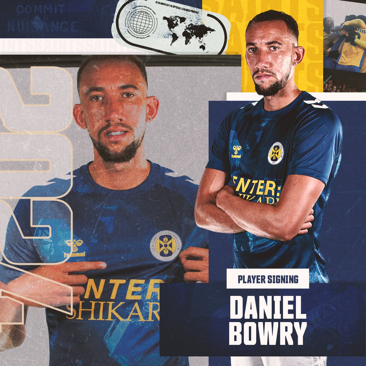 🙌 Bowry The Saint

💛 Defender Daniel Bowry signs on for David Noble's 2023/24 side!

#SACFC 😇