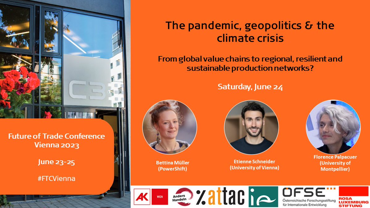 oefse's tweet photo. In a few minutes the next #FTCVienna-panel will start. We debate about trade in times of the pandemic &amp; the climate crisis.

Beginning time is at 11.30 a.m. &amp; will the discussion is streamed live here 👉https://t.co/YauJsmSq8k https://t.co/2OF9AO2osH