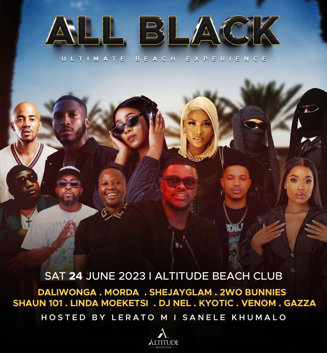 Dowsky26's tweet photo. Hope you’re already headed to @AltitudeBeach or atleast getting ready because you don’t wanna miss a minute of it the #UltimateBeachExperience today! 

Today is the day bafwethu 💃🏻💃🏻💃🏻 https://t.co/MC2szdYujt