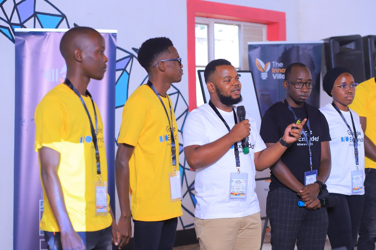 Earlier on, our Community Organizer @WesKambale gave a Google I/O Extended &amp; Community keynote at #IOExtendedMbarara23. He gave a brief history of Google I/O &amp; why communities like ours host the extended versions. He also introduced our key partners: <a href="/WithPropel/">Propel HQ</a> &amp; <a href="/TheVillageUG/">The Innovation Village</a>.