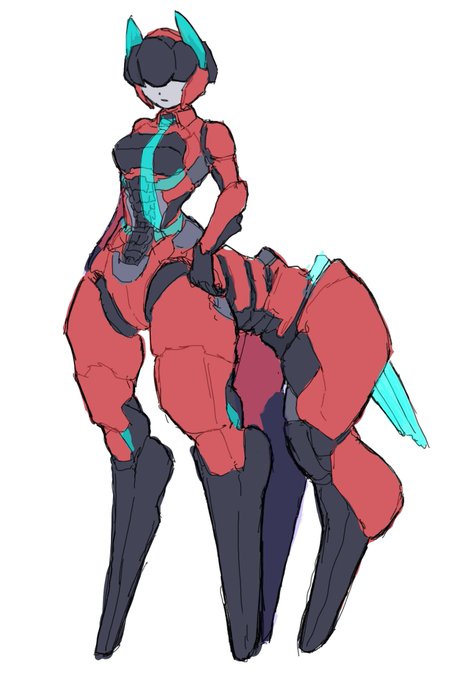 ロボ娘なのか分からないけど自分の性癖全開ケンタウロスちゃんです 