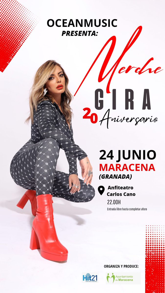 Quien se viene esta noche de concierto a #Granada ? 🎤🎸💃💃💃 #20Aniversario #GiraMerche20Aniversario