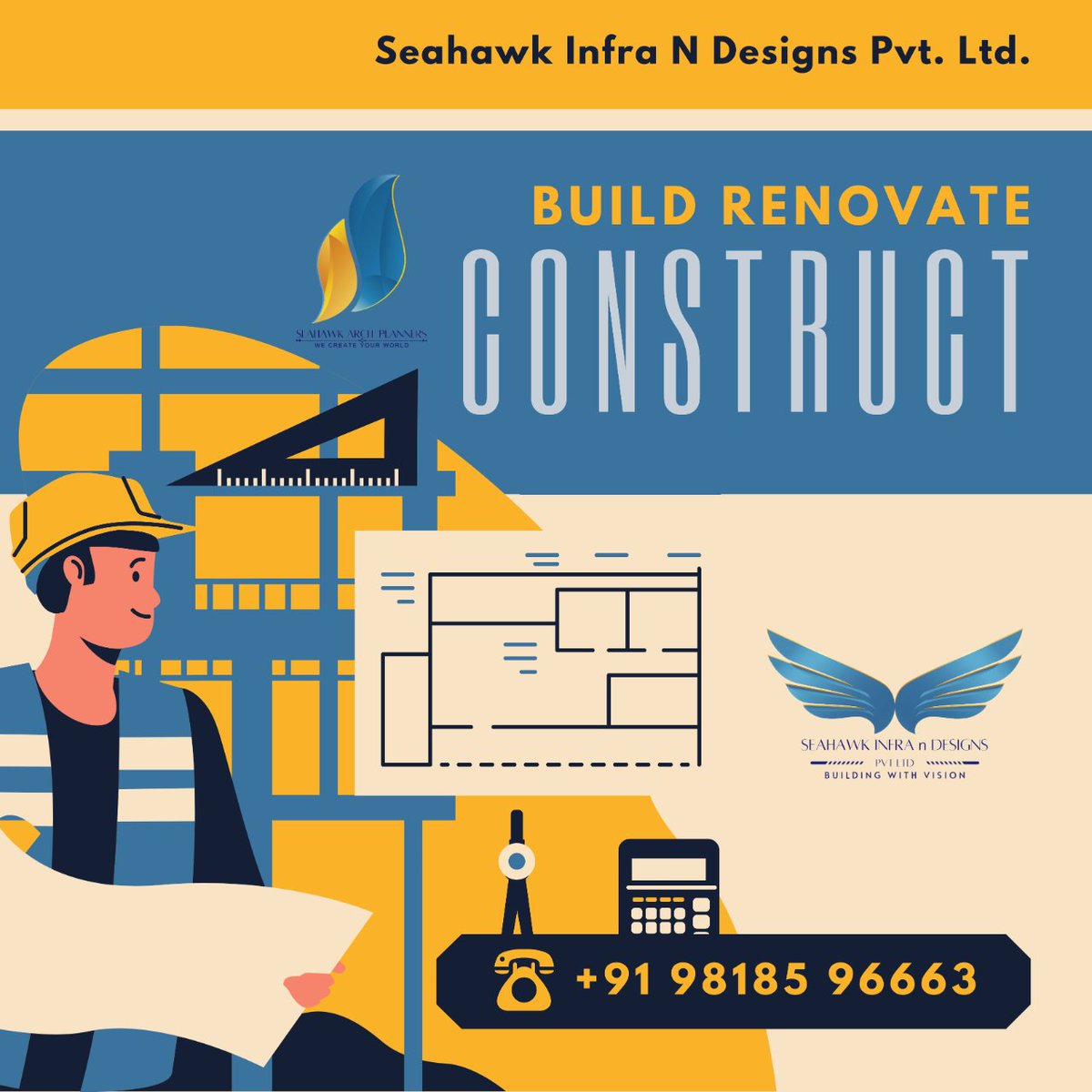 AndSeahawk's tweet image. Experience Precision with Seahawk&apos;s Construction 🏠
We Don&apos;t Just Build, We Create.
Building Beyond Boundaries.
Your Vision, Our Construction Excellence.
.
.
.
.
.
#PrecisionConstruction #constructionfirm #architecturefirmindelhi #seahawkinfrandesigns #architecture