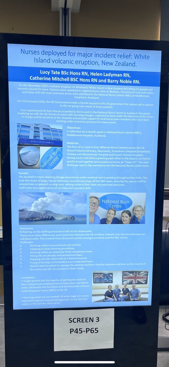 Some fantastic work from other members of the team reflecting on the response to the White Island volcanic eruption, NZ and practicalities of redeployment of UK specialist nurses including our Burns charge nurse Barry Noble, well done👏 @BritishBurn @NorthernBurns @fionaotburns