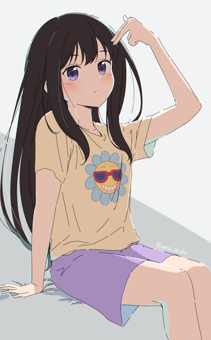「long hair t-shirt」 illustration images(Latest)｜21pages