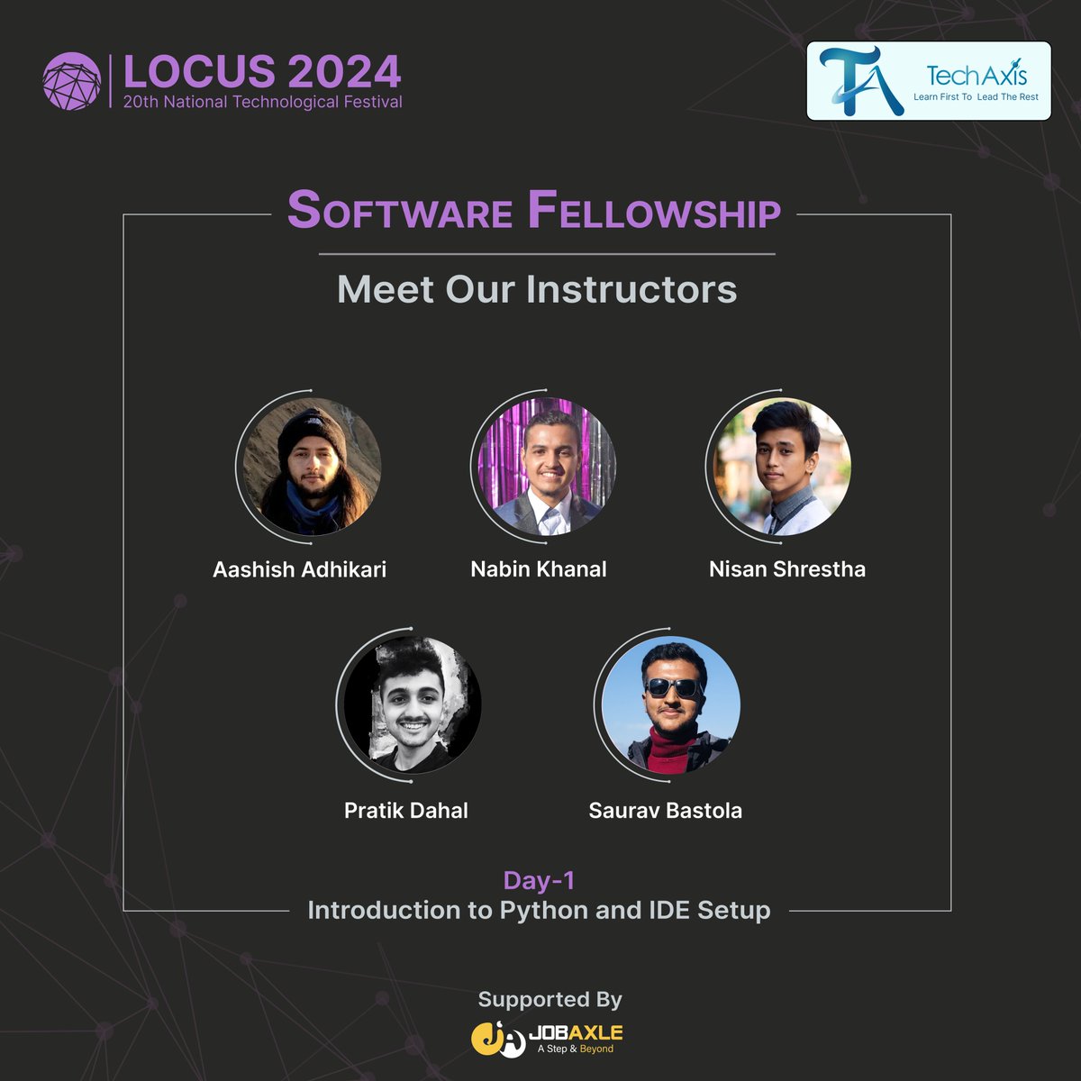 Unveiling the Python Experts Driving Our Software Fellowship Day 1!
#LOCUS2024 #SoftwareFellowship