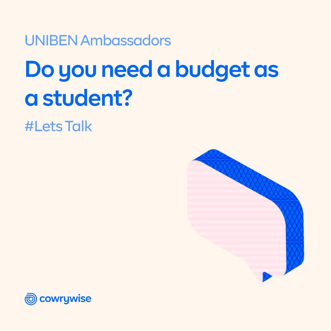 Amiofuu's tweet photo. I am interested to know your thoughts and answers to this so #LetsTalk 

Don't forget today at 7pm. Do not Miss out! #CowrywiseUNIBEN #cowrywisecampusambassadors

https://t.co/iWflGSG8tN https://t.co/hPGuiJcjwy