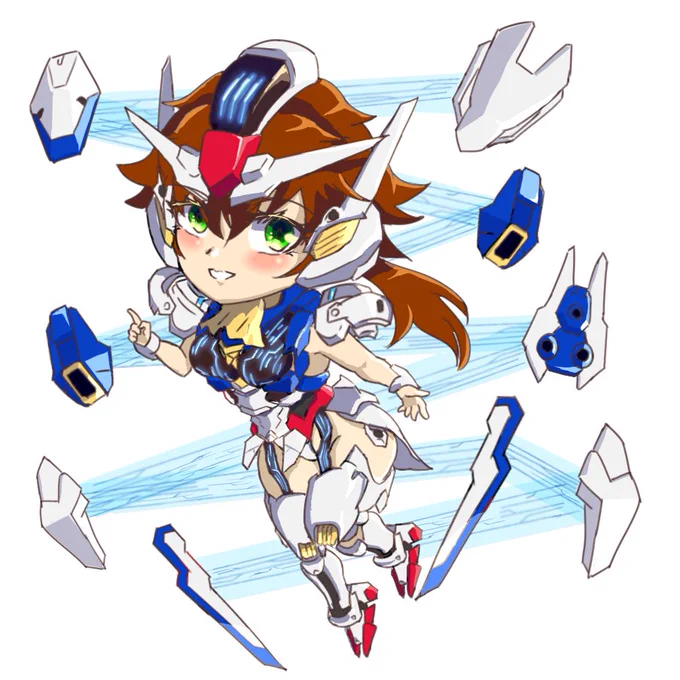 持ってく予定のファラクトちゃん完成と9割のエアリアルちゃんのアクキー!!!