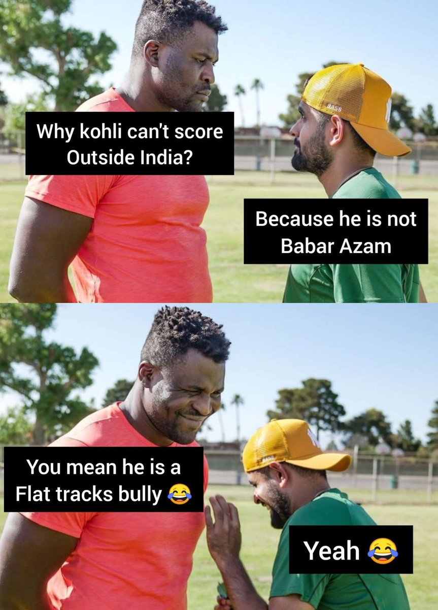 Leaked conversation of Babar Azam with Francis Ngannou 😂