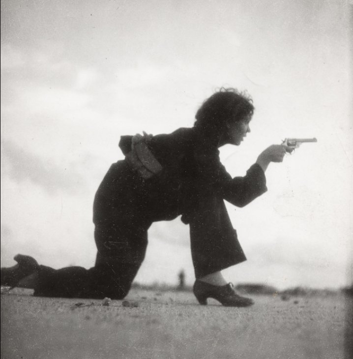 Gerda Taro was one of the early women pioneers of photojournalism, and her images published in VU magazine showed the real life struggles of the Republican army. Taro died in 1937 during the army's retreat from Brunete.