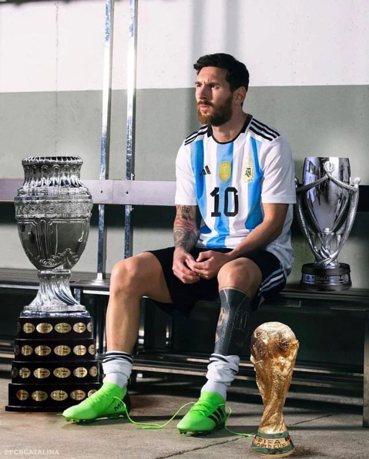 Won the Copa America at 34
Won the Finalissima at 35
Won the World Cup by 35
Will win 8th Ballon D’or at 36

Cancelled the false narratives of being an international failure in the space of 2 years. It’s World Messi day 🎉