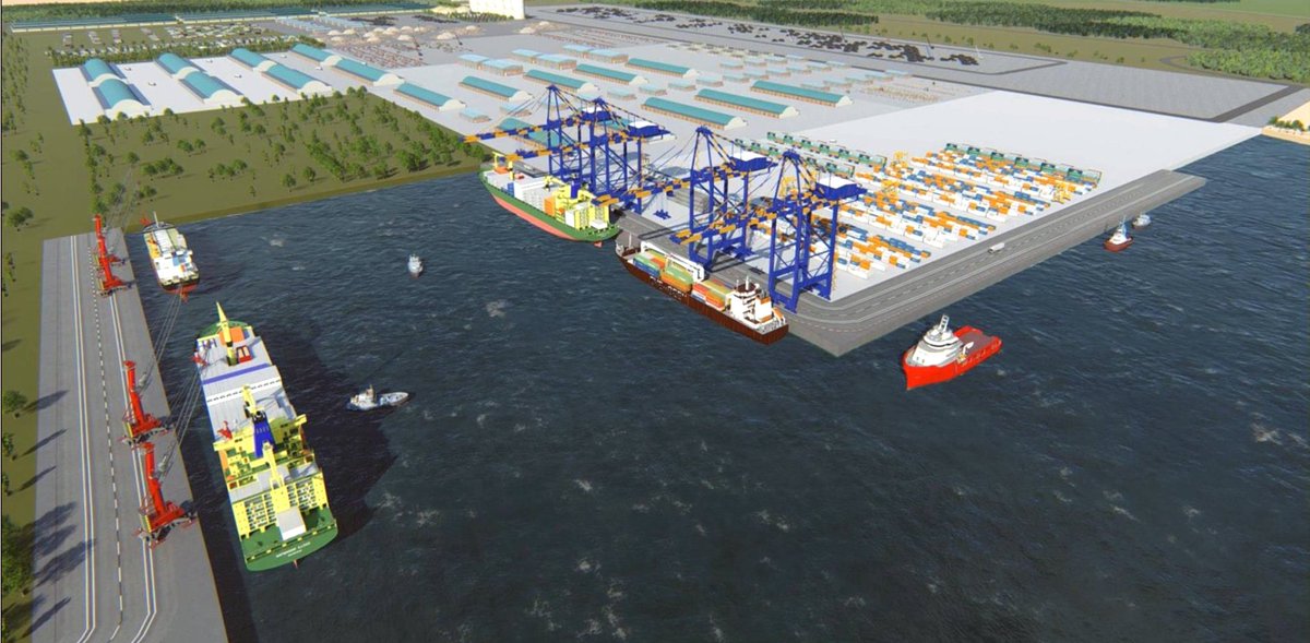 A 3D design view of the upcoming game-changer #MachilipatnamPort in 

#AndhraPradesh 
#AndhraPorts
#Vijayawada
#Guntur
#Machilipatnam