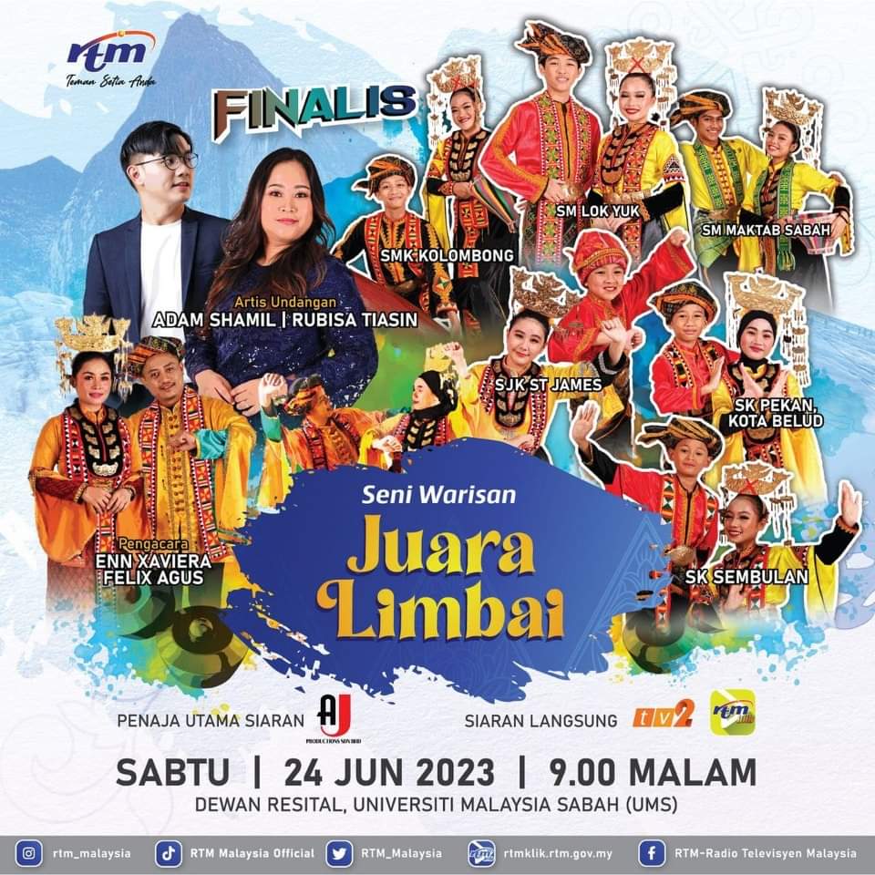 Saksikan Siaran Langsung #SeniWarisanJuaraLimbai Jam 9:00 Malam Ini (SABTU 24.6.2023) Eksklusif di TV2. Juga Boleh DiTonton di RTM KLIK. <a href="/RTM_Malaysia/">RTM Malaysia 🇲🇾</a> <a href="/tv2_rtm/">Saluran TV2</a> <a href="/hibtvrtm/">hiburantv</a> <a href="/tv_rtmsabah/">Seksyen TV RTM Sabah</a>
<a href="/Ennxaviera/">eneycia xaviera</a>