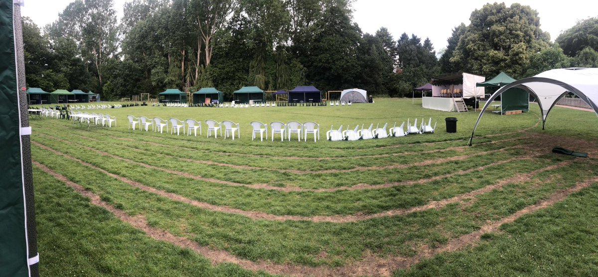 Christletonpri's tweet photo. In early this morning for the Christleton Village Fete.
This was a 08:00. Lots has happened since! 
Come and have a look if your are in the area.
#cpscommunity https://t.co/FBSU5oSn28