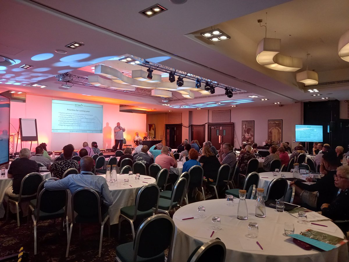 NFTMOChair's tweet photo. Day two of the #nftmo2023 conference. I've spoken to so many TMOs doing amazing work with their residents. Today we have the Regulator of Social Housing speaking to us. #TenantManagementWorks https://t.co/VnqyJxePvs