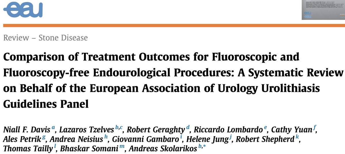 Prof Bhaskar Somani (@endouro) on Twitter photo R U Fluoro-Free. Is this the new Mantra in Endourology. Evidence from EAU GL panel. Low risk of needing Fluoro in most. <a href="/SkolarikosAndre/">Andreas Skolarikos</a> <a href="/nialldavis2001/">Niall Davis</a> <a href="/RobertGeraght16/">Robert Geraghty</a> <a href="/lazarostzelves/">lazaros</a> @HeleneJung3 <a href="/thomastailly/">Thomas Tailly</a> <a href="/LombardoUrology/">Riccardo Lombardo</a> <a href="/Uroweb/">European Association of Urology (EAU)</a> <a href="/UrowebESU/">European School of Urology (EAU ESU)</a> <a href="/eulis_uroweb/">European Section of Urolithiasis - EULIS</a> <a href="/EauPatient/">EAU Patient Information</a> R U Fluoro-Free. Is this the new Mantra in Endourology. Evidence from EAU GL panel. Low risk of needing Fluoro in most. <a href="/SkolarikosAndre/">Andreas Skolarikos</a> <a href="/nialldavis2001/">Niall Davis</a> <a href="/RobertGeraght16/">Robert Geraghty</a> <a href="/lazarostzelves/">lazaros</a> @HeleneJung3 <a href="/thomastailly/">Thomas Tailly</a> <a href="/LombardoUrology/">Riccardo Lombardo</a> <a href="/Uroweb/">European Association of Urology (EAU)</a> <a href="/UrowebESU/">European School of Urology (EAU ESU)</a> <a href="/eulis_uroweb/">European Section of Urolithiasis - EULIS</a> <a href="/EauPatient/">EAU Patient Information</a>