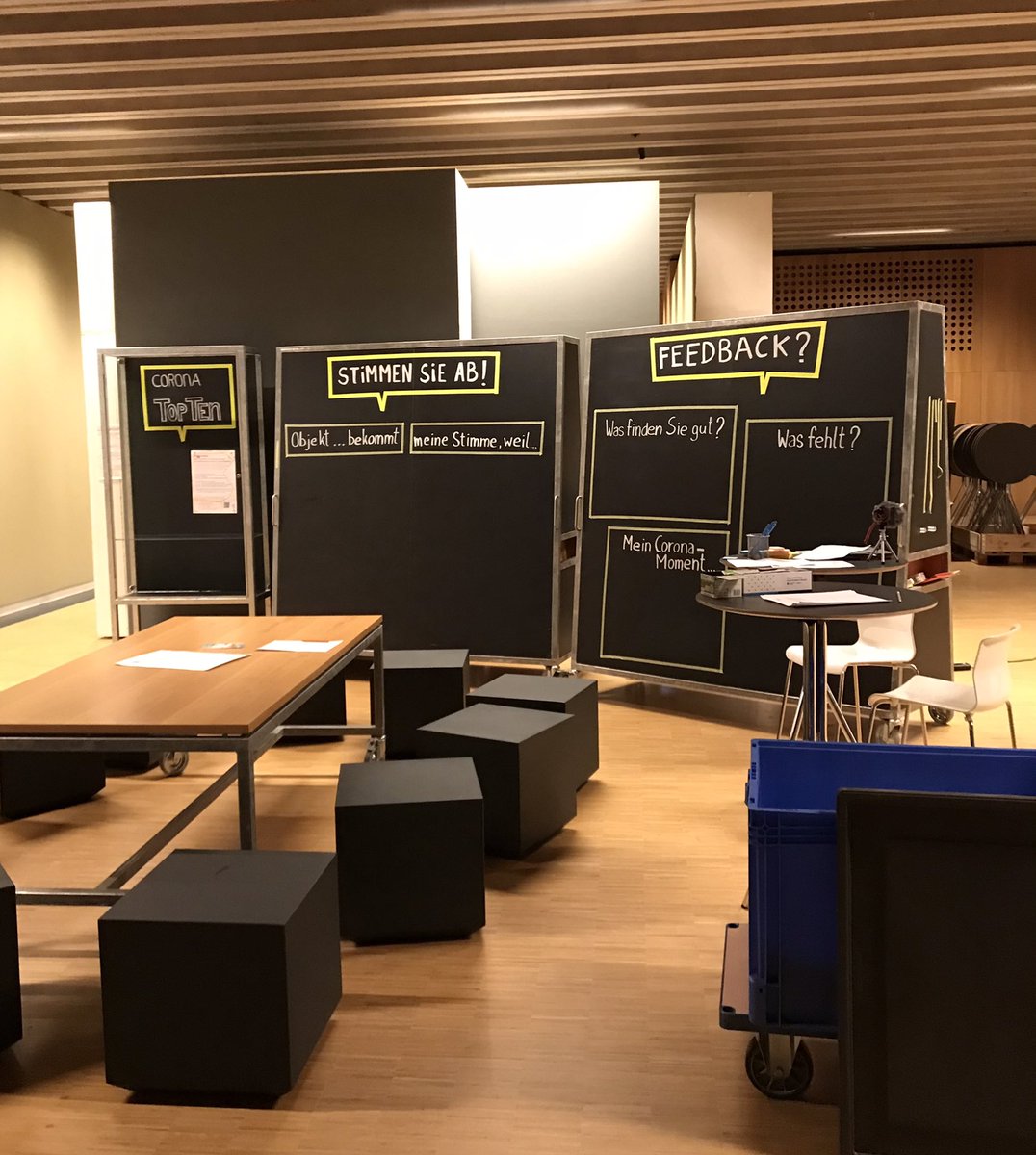 Ein Blick hinter die Kulissen- das #Corona- Pop up startet! Noch ist alles leer! Kommt vorbei - Sa/So 11 -18‘Uhr #SammelnimAusnahmezustand