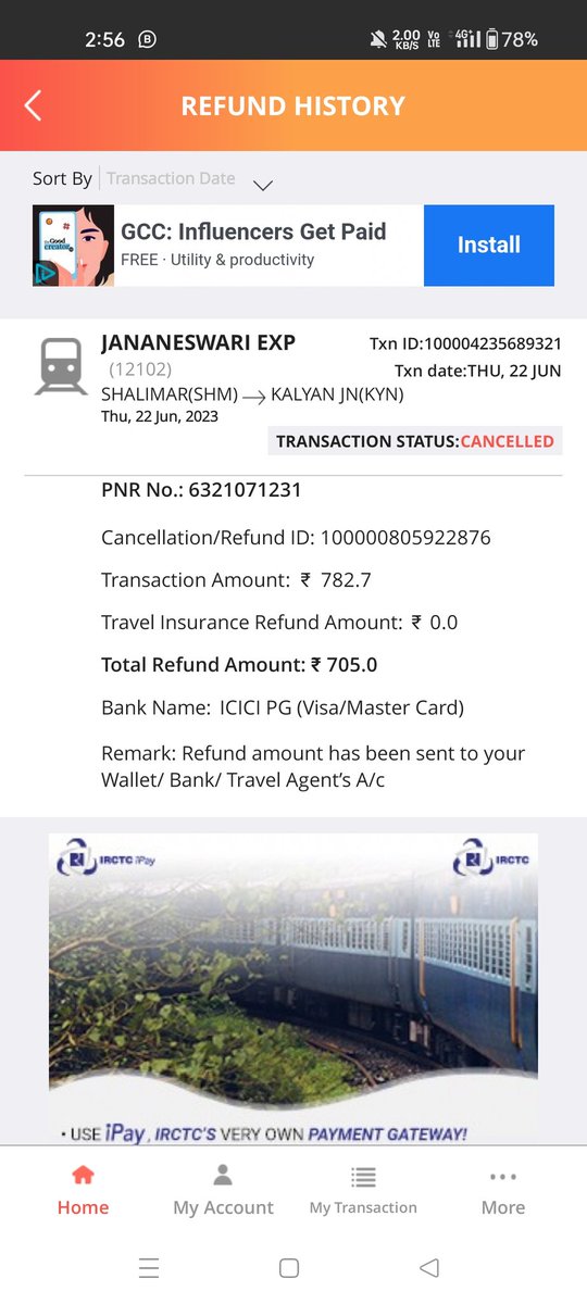 dhjay36's tweet photo. "Hey @RailMinIndia, booked a train ticket which was canceled pls refund me asap and I didn't get my money back. What is the process to get a refund? #RailwayRefund #HelpNeeded" https://t.co/B5RqA961in
