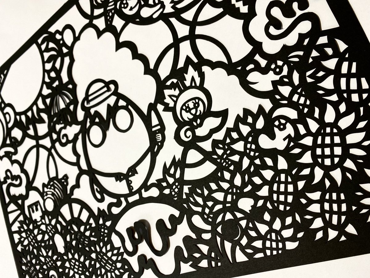 kirie__KORE's tweet image. #切り絵 #製作中