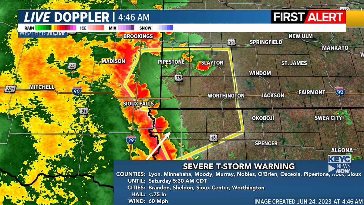 KEYC Weather Now on Twitter "ALERT Severe Thunderstorm Warning for