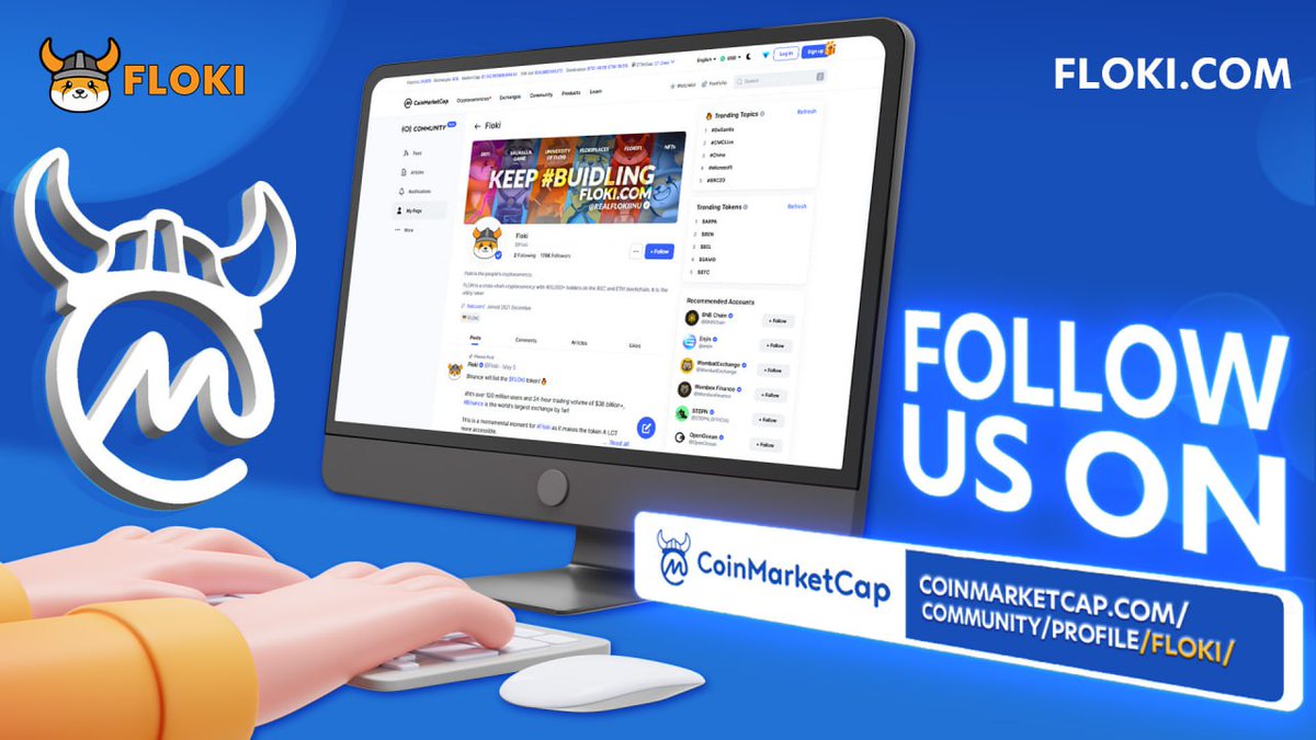 FLOKI (@realflokiinu) on Twitter photo Make sure you follow our #Floki profile on <a href="/CoinMarketCap/">CoinMarketCap</a> for news & updates!
Leave a comment and let everyone know how Flokish you are!
When commenting please use the $FLOKI tag to help people find us.
👇👇
coinmarketcap.com/community/prof… Make sure you follow our #Floki profile on <a href="/CoinMarketCap/">CoinMarketCap</a> for news & updates!
Leave a comment and let everyone know how Flokish you are!
When commenting please use the $FLOKI tag to help people find us.
👇👇
coinmarketcap.com/community/prof…