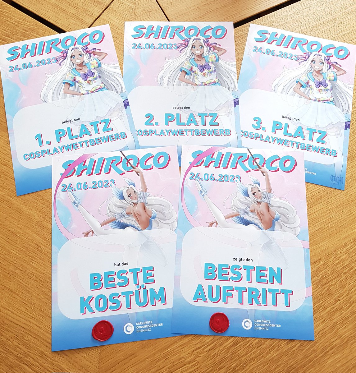 DemonicInnocenc's tweet photo. Wer darf heute diese schönen Urkunden mit nach Hause nehmen ? ~
@JACKT_Sachsen #ShiroCon https://t.co/McQKCGGjZL