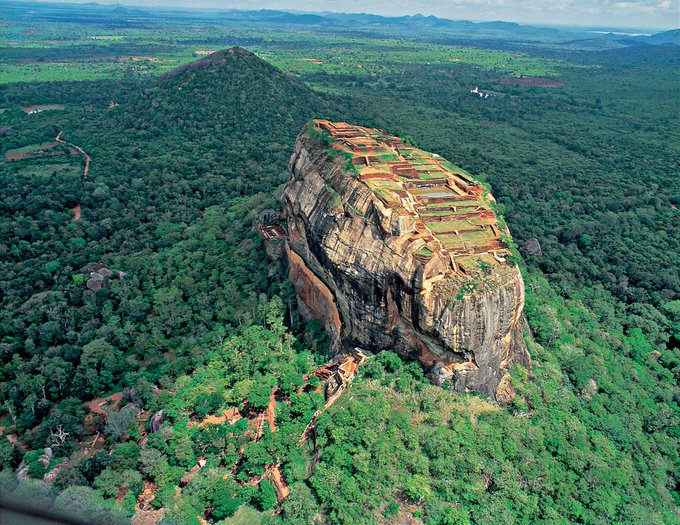 In Sri Lanka there's this massive column of rock nearly 200 m high that hosts a 1600-year-old fortress on its top [read more: bit.ly/1RbWJoM]