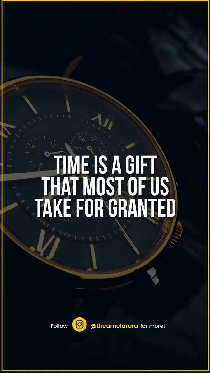amolarora's tweet image. Unlocking the Value of Time: Embrace the Gift and Maximize Every Moment
#TimeIsAGift #ValueOfTime #MakeEveryMomentCount