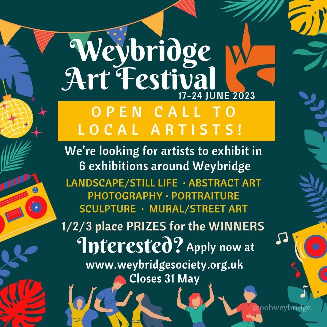 You have just 3 hours to catch the wonderful work of the artists who have exhibited their work in the Weybridge Art Festival. Head to the library for abstract, sculpture, landscape and photography, and Oatlands Park Hotel for portraits. Closes at 2pm.