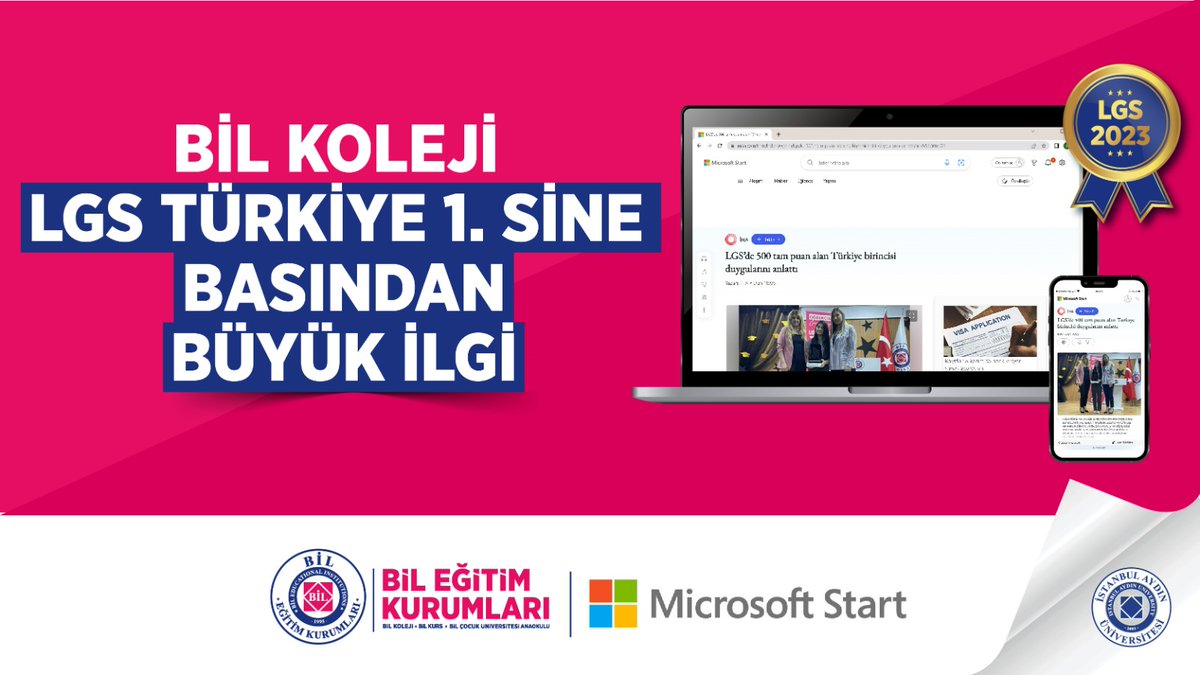 BİL KOLEJİ LGS TÜRKİYE 1. SİNE BASINDAN BÜYÜK İLGİ!

<a href="/BAHCELEVLERBL1/">BAHÇELİEVLERBİL</a> <a href="/Hurriyet/">Hürriyet.com.tr</a>
<a href="/IAUKampus/">İstanbul Aydın Üniversitesi</a> <a href="/iautanitim/">İAÜ Halkla İlişkiler ve Tanıtım</a>

Haberi Okumak için 👇
msn.com/tr-tr/haber/eg…