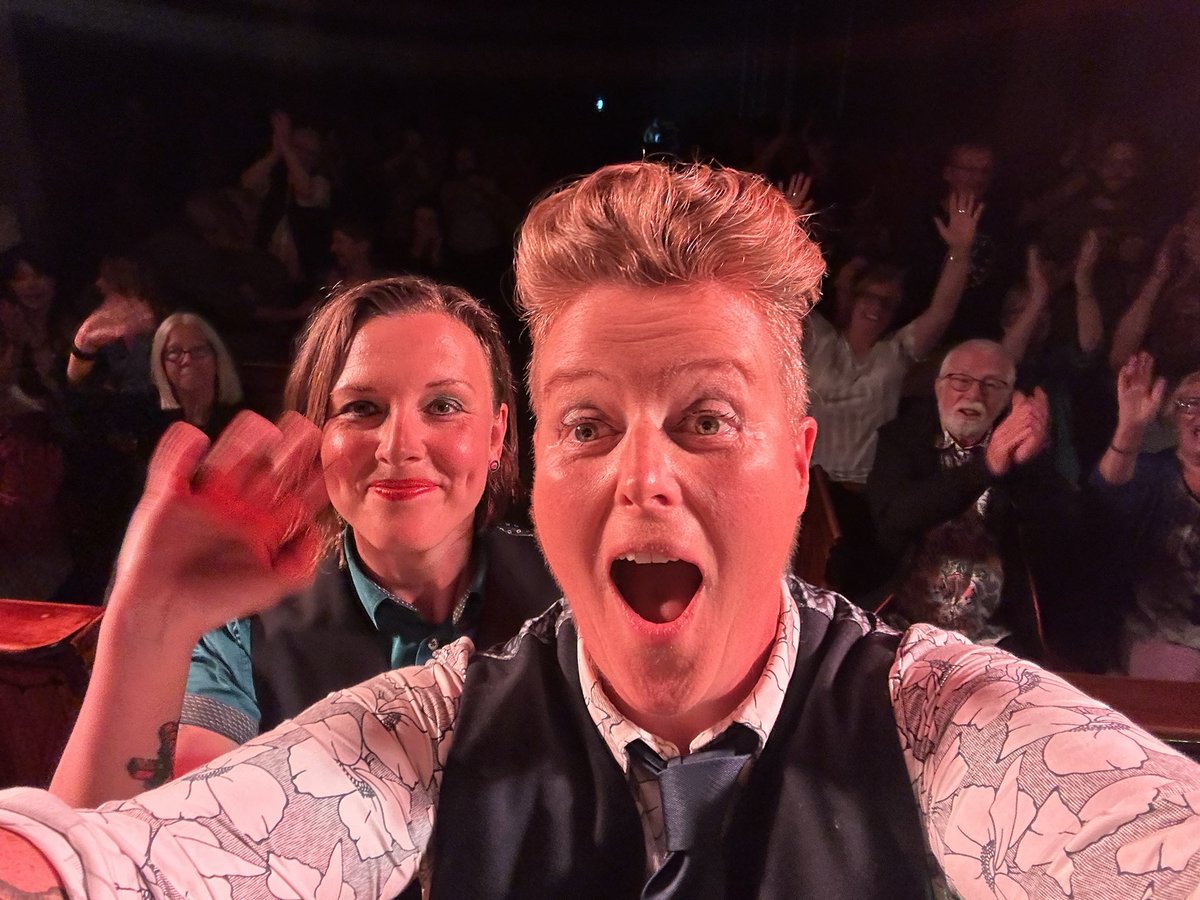 OHooleyandTidow's tweet photo. #Cloudheads tour DONE! Thanks to everyone who came to celebrate last night with us in our home valley. Next time you can see us is Saturday 15th July in Leeds at Get off Your Arse Festival with @PeggySeeger. https://t.co/i85Vs4FF2J