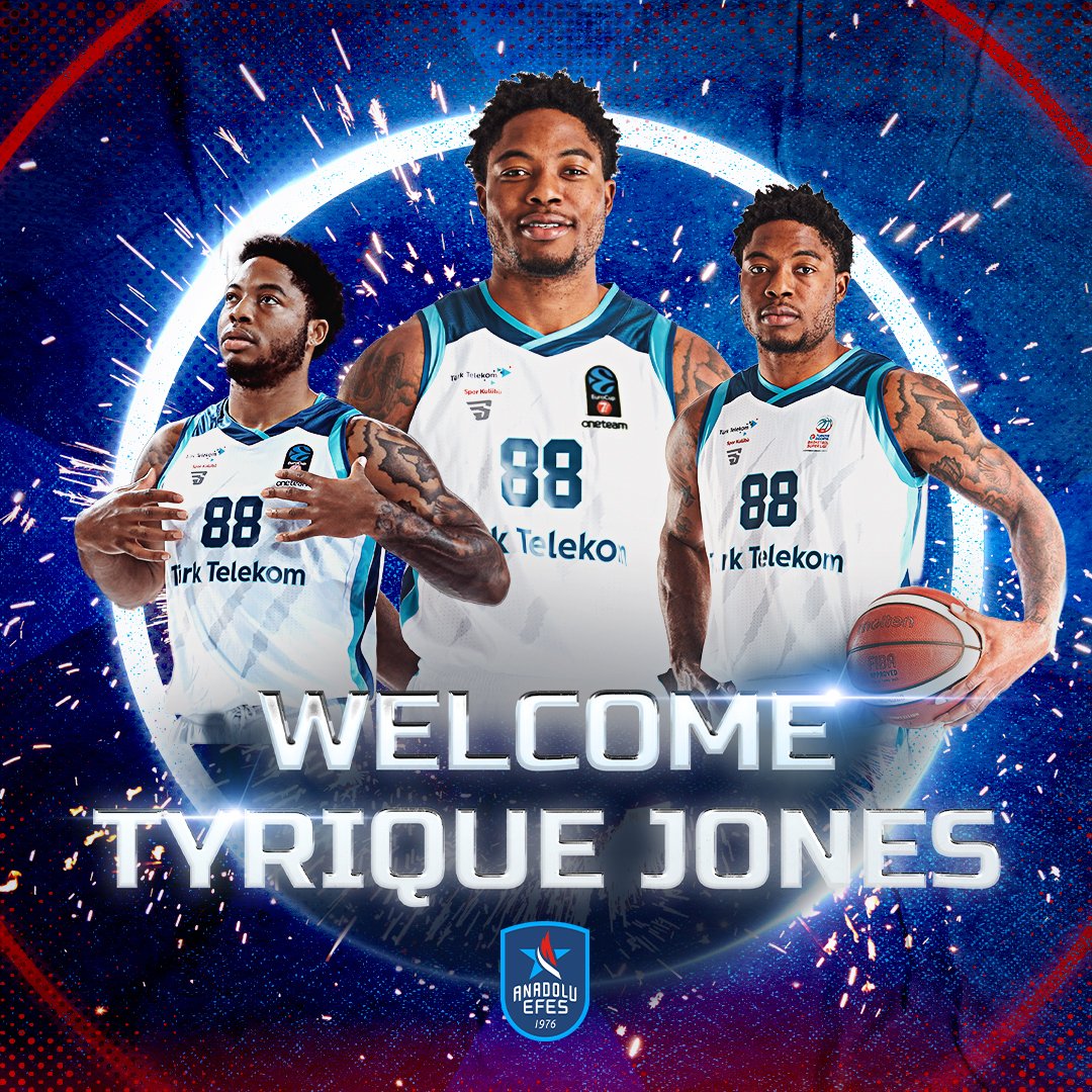 Başarılı pivot Tyrique Jones ile 2 yıllık sözleşme imzaladık! ✍️

#Welcome T-Jones  

#HouseOfBlue 
#BenimYerimBurası