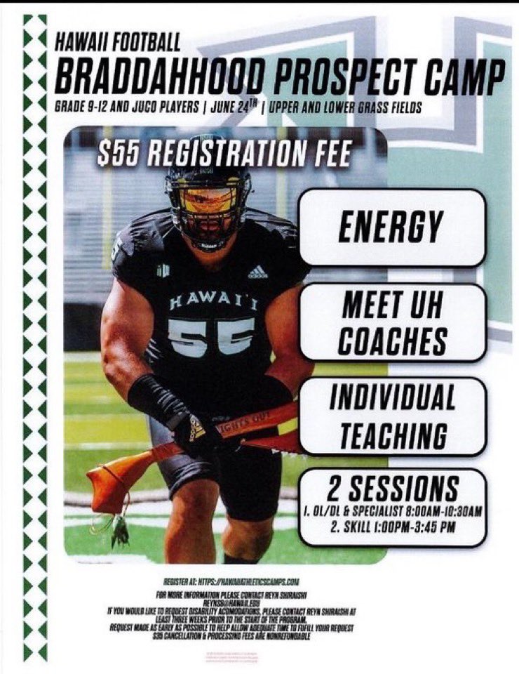 Exited to be attending the Braddahhood Prospect Camp!!🏝️🤙🏼
<a href="/CoachTimmyChang/">Timmy Chang</a> <a href="/CoachYoro/">Jacob Yoro</a> <a href="/ReierSavannah/">Savannah Reier</a>
