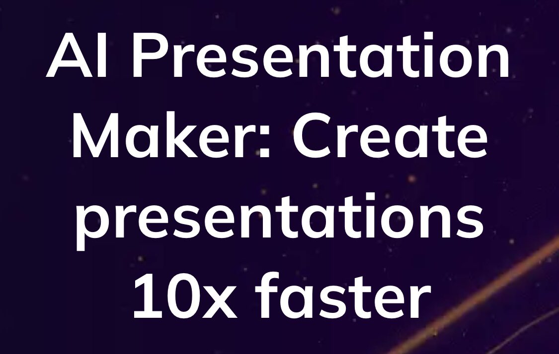 youtechrive's tweet image. AI Presentation Maker: Create presentations 10x faster AI Tools - Day 13 

#aifreetools #freeaitools #aiartgenerator #aitools #freetools
