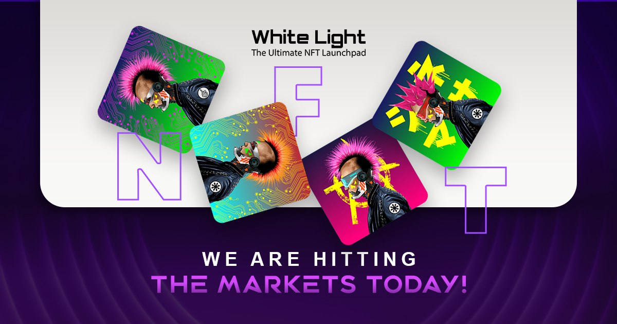 The long wait is coming to an end today! The most-awaited #DigitalPunkNFTs are hitting the #NFTmarket today!! Load your #MetaMask with #ETH to mint your NFTs! Buy Now!

whitelightnft.io

#NFT #blockchain #Ethereum