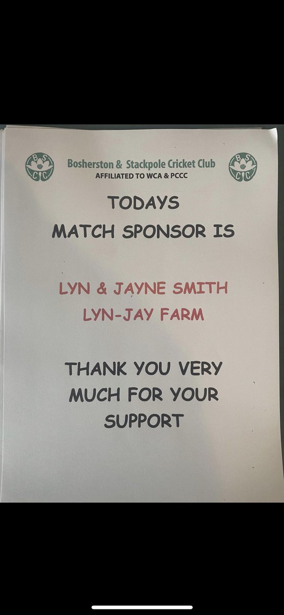 StackpoleCC's tweet image. 🟦 Matchday 10 🟦

Just the one game today but it’s a big one…….

Div 3: 1sts vs @LampheyCC (H)
(Match kindly sponsored by Lyn &amp;amp; Jayne Smith) 

Div 6: 2nds are on bye

Weathers looking clear this afternoon so come on down and support the boys! Everyone welcome 🏏 

#UpTheLilies