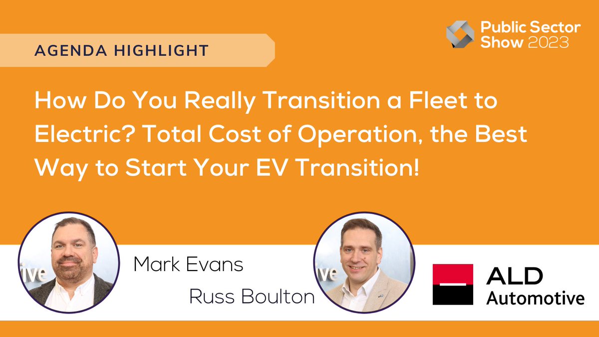 Get insight and examples into the performance of #electricvehicles in real life operation with ALD Automotive in their upcoming presentation at #PSS23. Tickets are free for public sector! hubs.la/Q01T_LhB0 
.
#EVs #sustainablefleet #fleetmanagement
