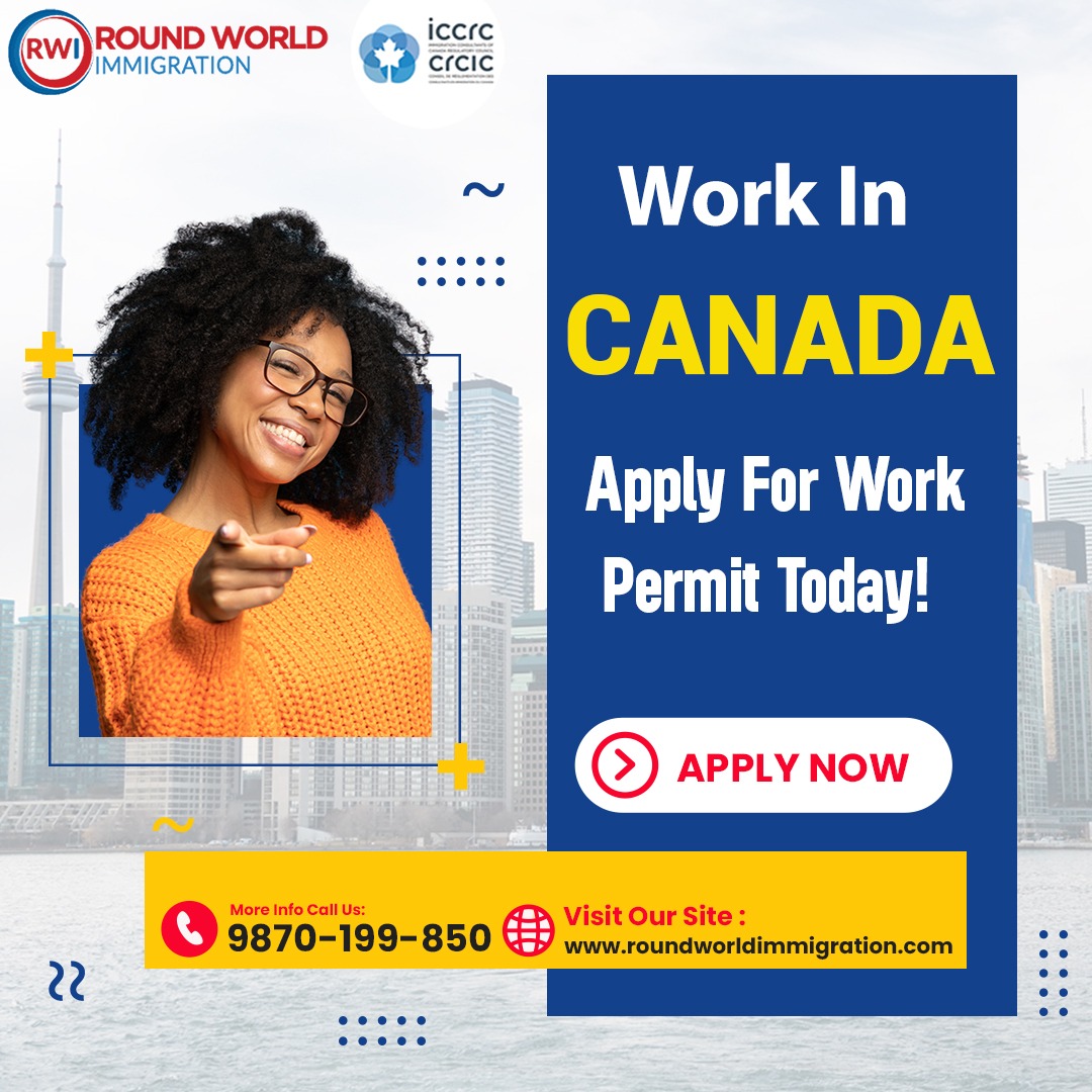 Work In Canada Apply For Work Permit Today!

more information just connect with us

Visit Our Website-bit.ly/2Gr5mlH Or-9870199850

#rondworldimmigration #canadaimmigration #workpermit #canadajob #applycanadavisa #work #immigrationconsulancy #canadaworkpermit #roundworld