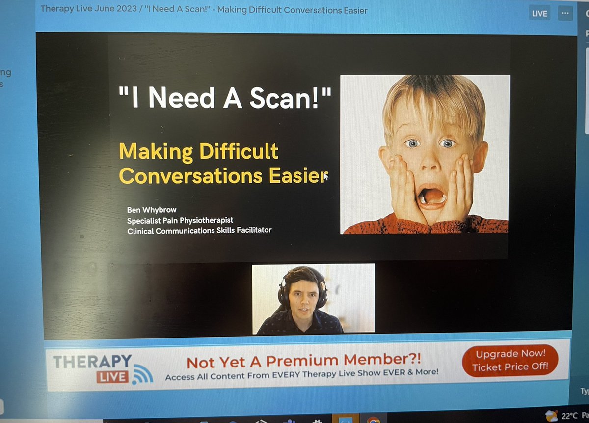 Listen to and follow @BWhybrowPhysio 👌
His content is so relevant and delivered beautifully 🤩
#HumanSkills #CommunicationMasterclass
#TherapyLive #TL23