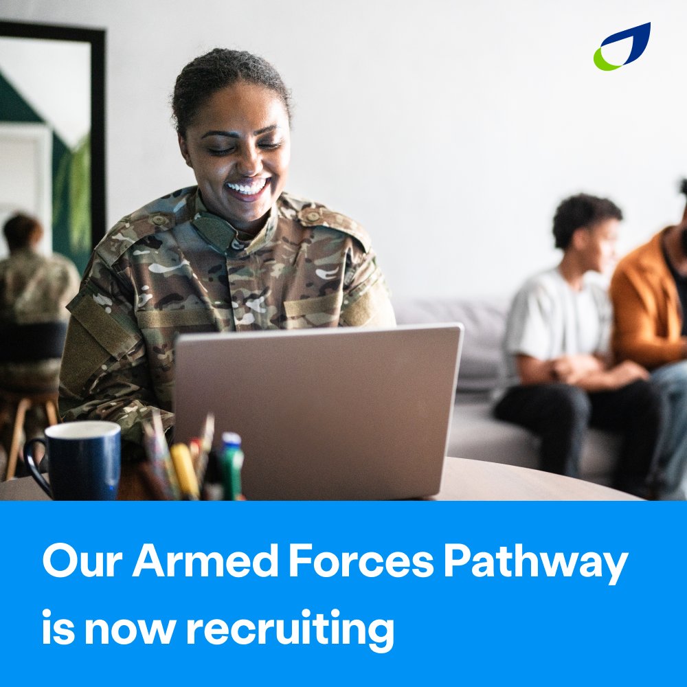 🥁 Happy Armed Forces Day! 🎺

Did you know we have a dedicated Armed Forces Pathway, created especially to recruit service leavers, veterans, reservists and military spouses and partners - and to support them when they start work with us?
Learn more: